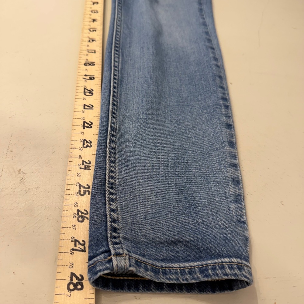 Guess 1981 Skinny Jeans Light Wash Whiskered Denim Y2K Streetwear Womens Sz 28 - Picture 8 of 15